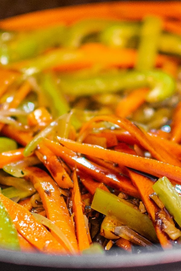 Fried vegetables with soy sauce