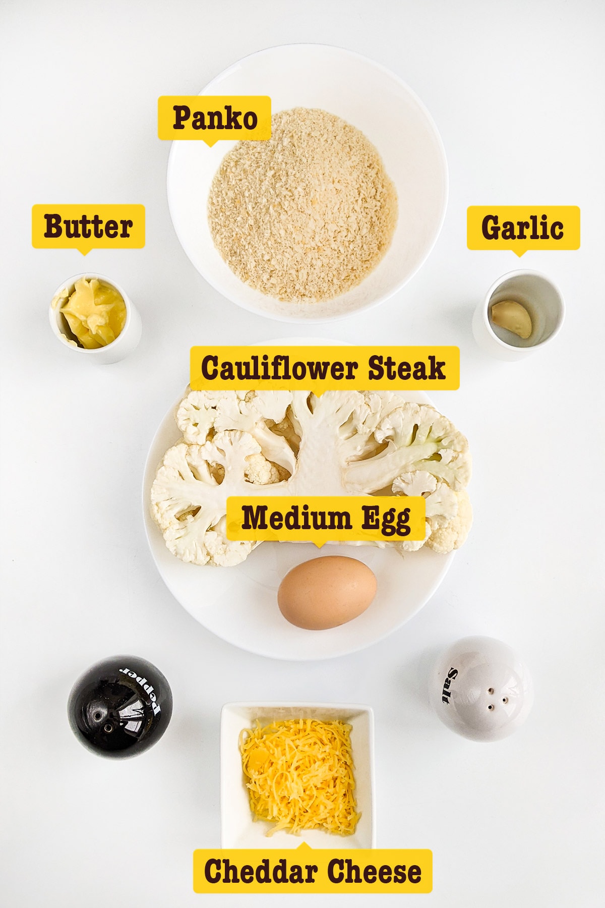 Ingredients for Air Fryer Cauliflower Steak