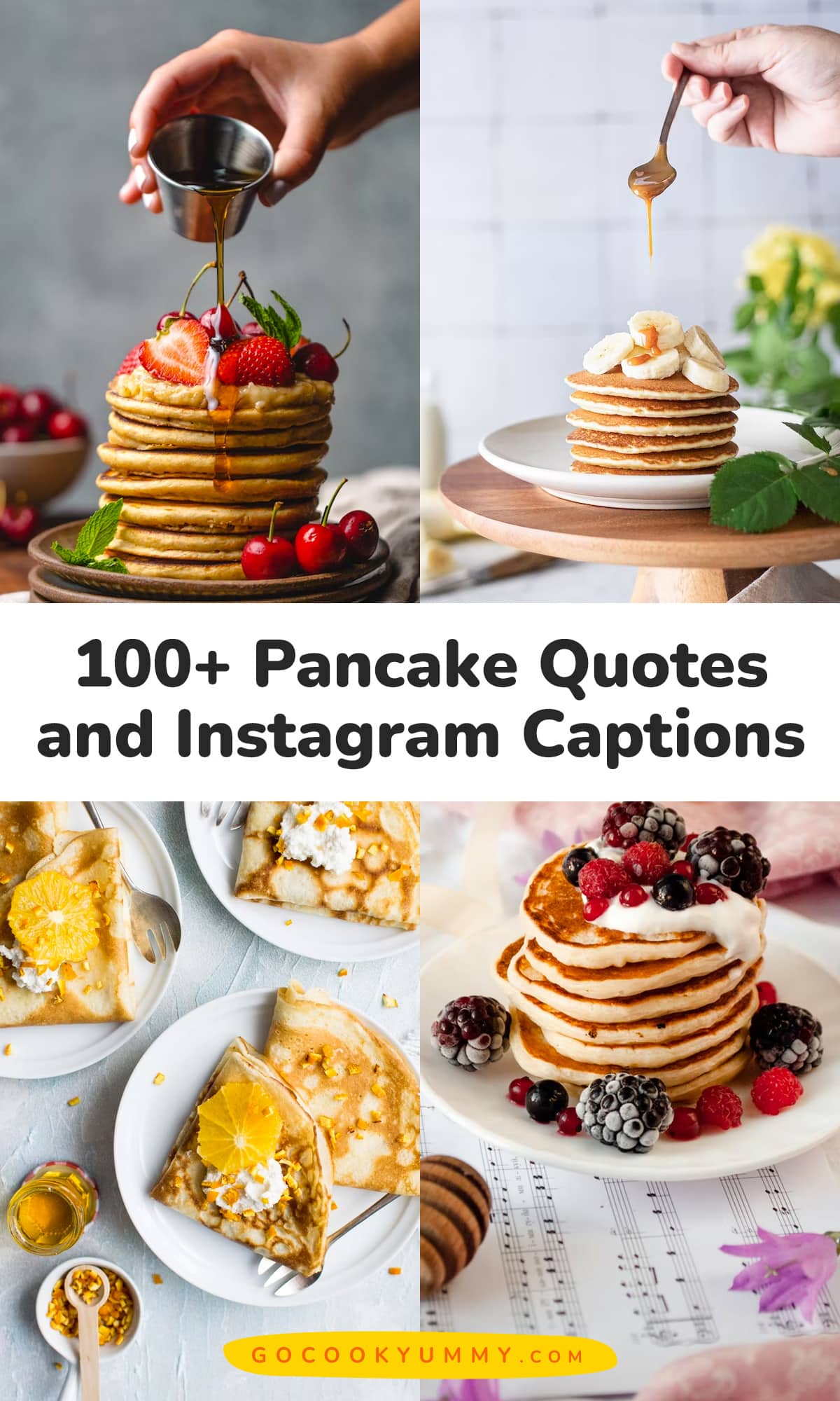 Best 100 Pancake Quotes and Instagram Captions.